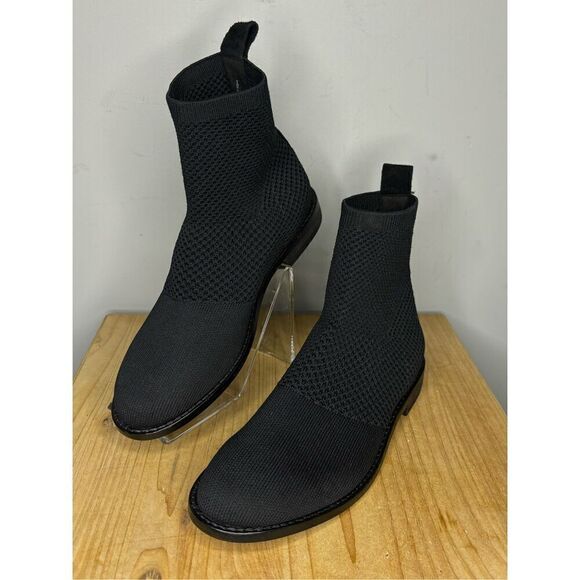 Eileen Fisher Women's Jude Recycled Stretch Knit Ankle Bootie‎ Black Size 5 - Picture 1 of 6
